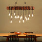 Modern Gold Pendant Light for Kitchen Island with Open Bulb Design