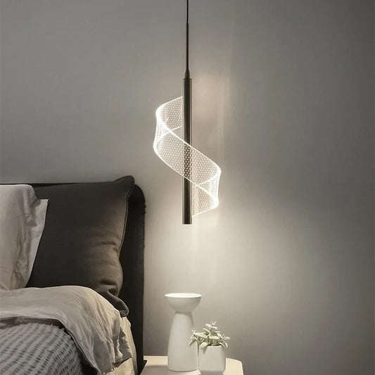 Modern Gold Pendant Light With Acrylic Shade