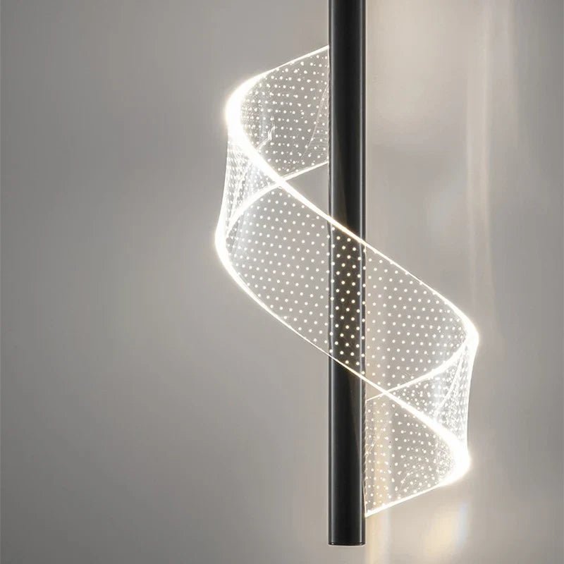 Modern Gold Pendant Light With Acrylic Shade - Decorbites