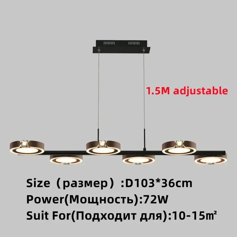 Modern gold plated chandelier with black arms featuring a black pendant light fixture and five warm led bulbs decorbites gold plated