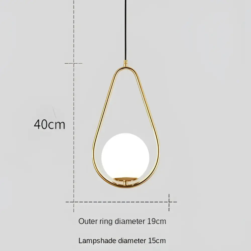 Modern gold ring pendant light featuring a gold-toned teardrop pendant light with frosted glass shade decorbites gold ring