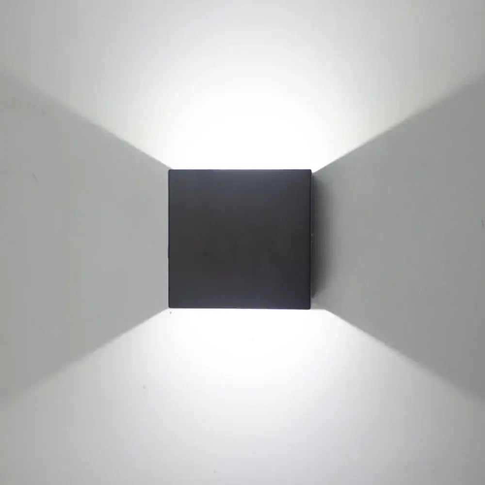 Black square wall lamps with modern minimalist design in gold and silver metal for stylish home decor wall lights