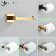 Modern gold square paper holder wall mount with gold-toned rectangular design for sleek bathroom decorbites paper holder