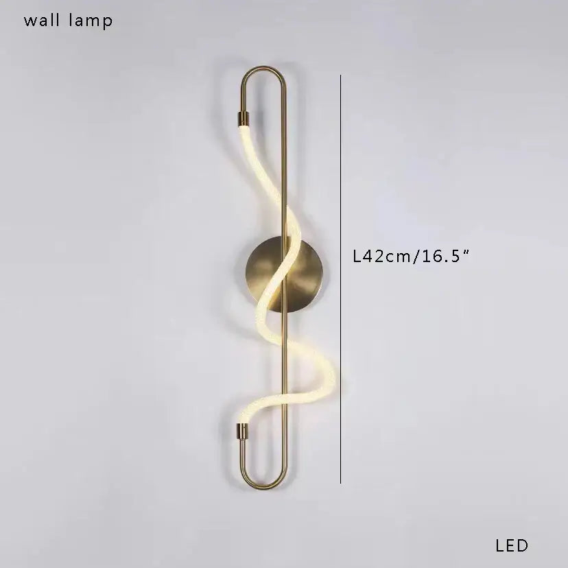 Modern gold stainless steel pendant lamp with brass finish and sleek curved led light tube for kitchen decorbites gold stainless