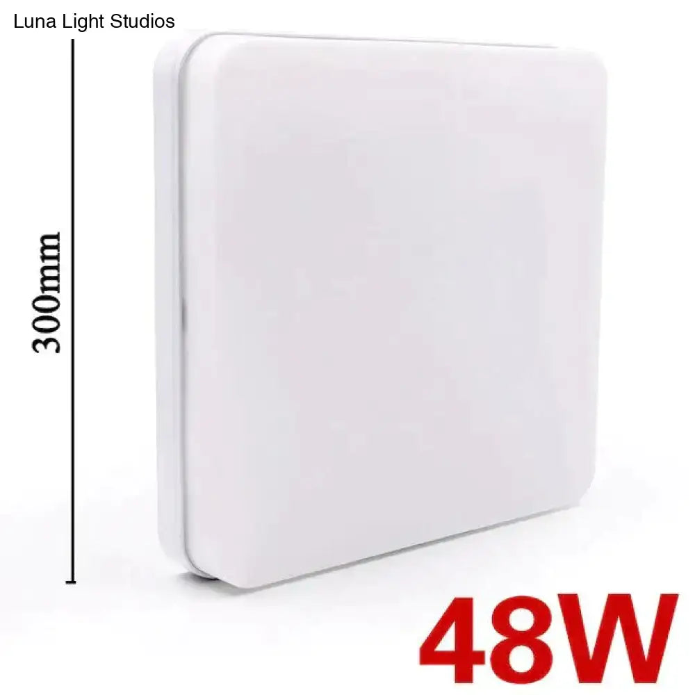 White square decorbites™ 24w 36w 48w surface mounted led panel light 300mm height 48w power rating