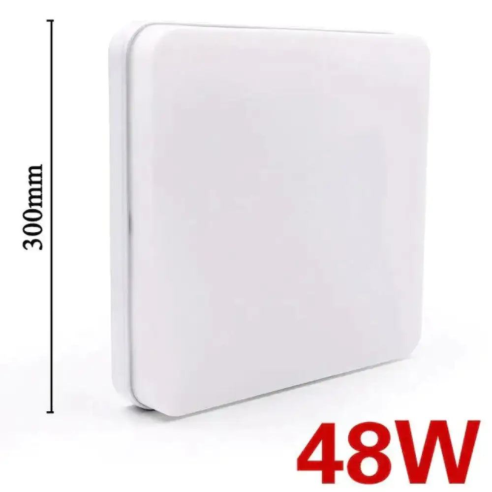 Decorbites™ 48w white surface mounted led square panel light 300mm height suitable for 24w 36w 48w ceiling use