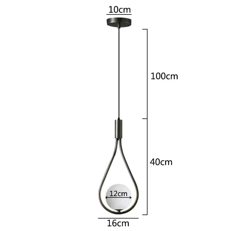 Modern black metal pendant light with frosted glass globe complements decorbites glass ball pendant kitchen decor