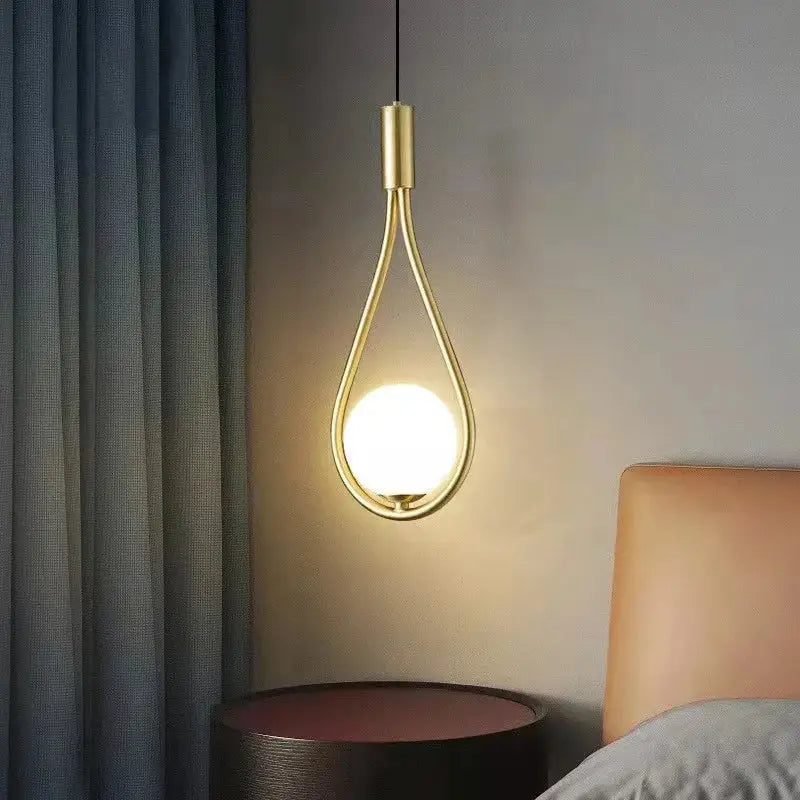Modern gold teardrop glass ball pendant light with frosted globe ideal for kitchen decorbites pendant lights