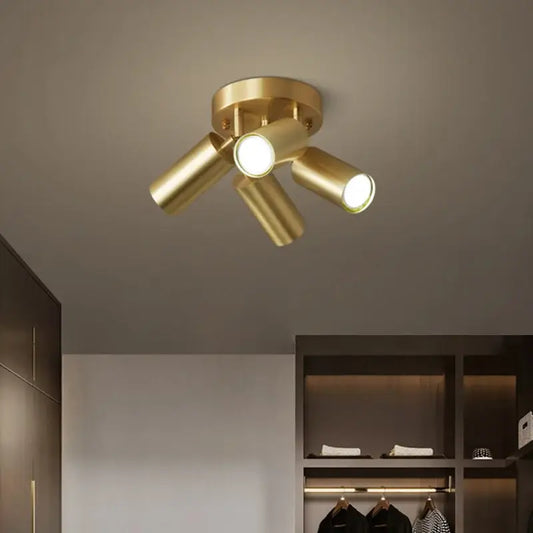 Modern gold three light adjustable gu10 led ceiling lights by decorbites with spotlights for kitchen lighting decor