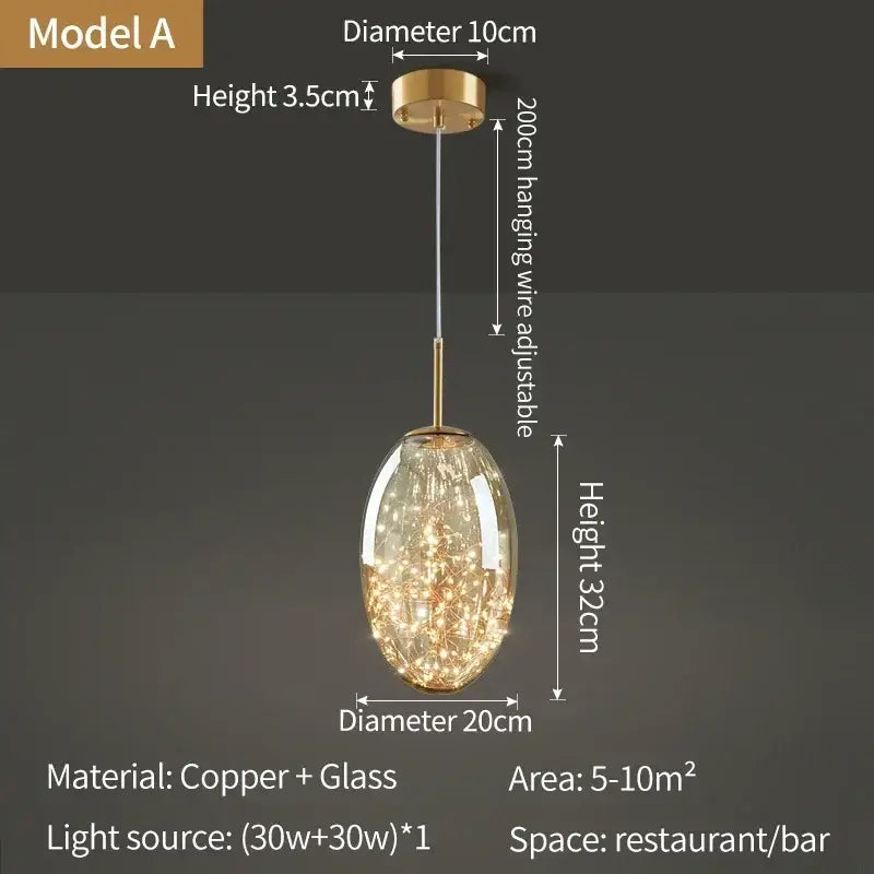 Modern gold tiered pendant light with gold-toned copper and glass globe featuring crystal detailing for modern interiors