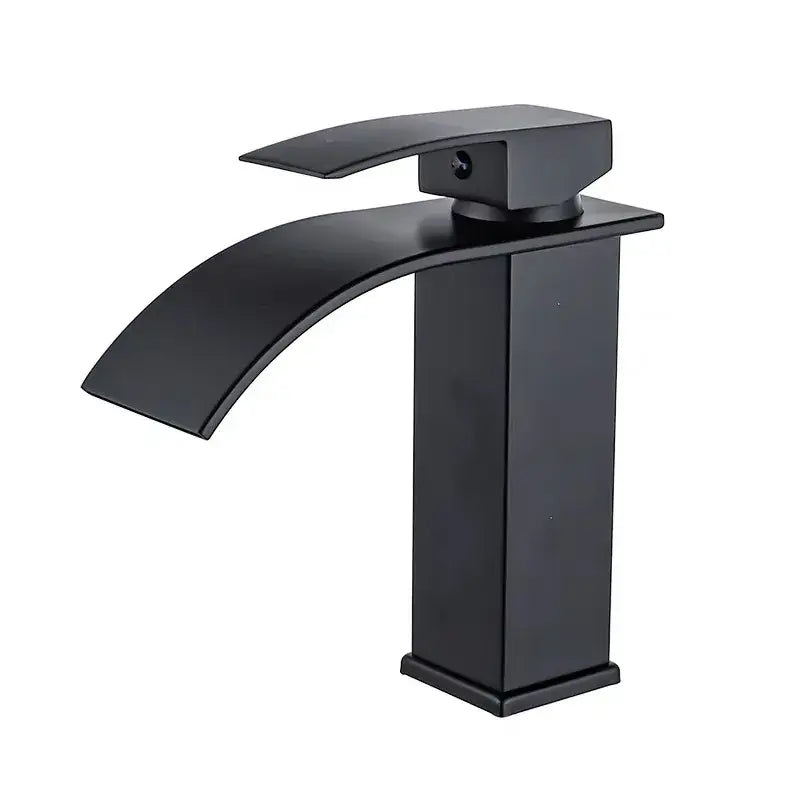 Black matte-finish basin faucet with sleek modern design for decorbites gold waterfall basin bathroom sink mixer tap