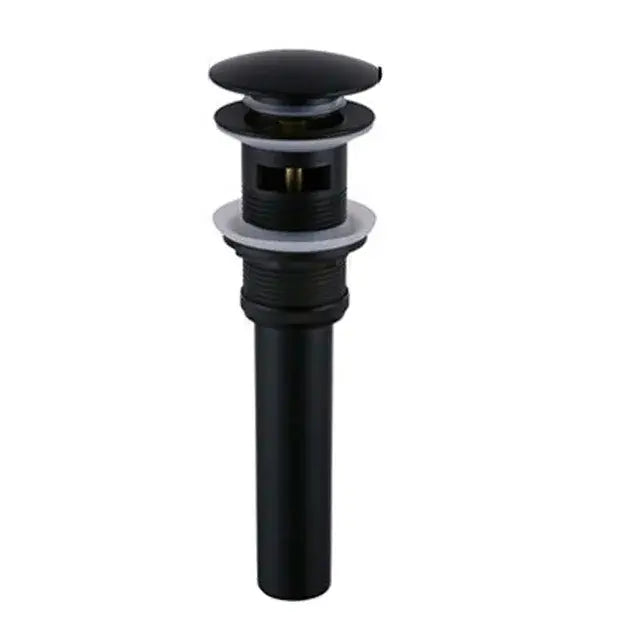 Modern gold waterfall black basin faucet with black matte-finish pop-up sink drain and sleek cylindrical body for decorbites black basin faucet