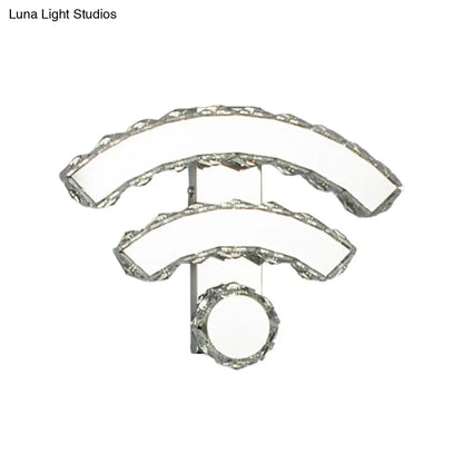 DecorBites™ DecorBites™ Modern Gold WIFI/Dual C Hotel Wall Sconce with Crystal Encrusted LED Lighting