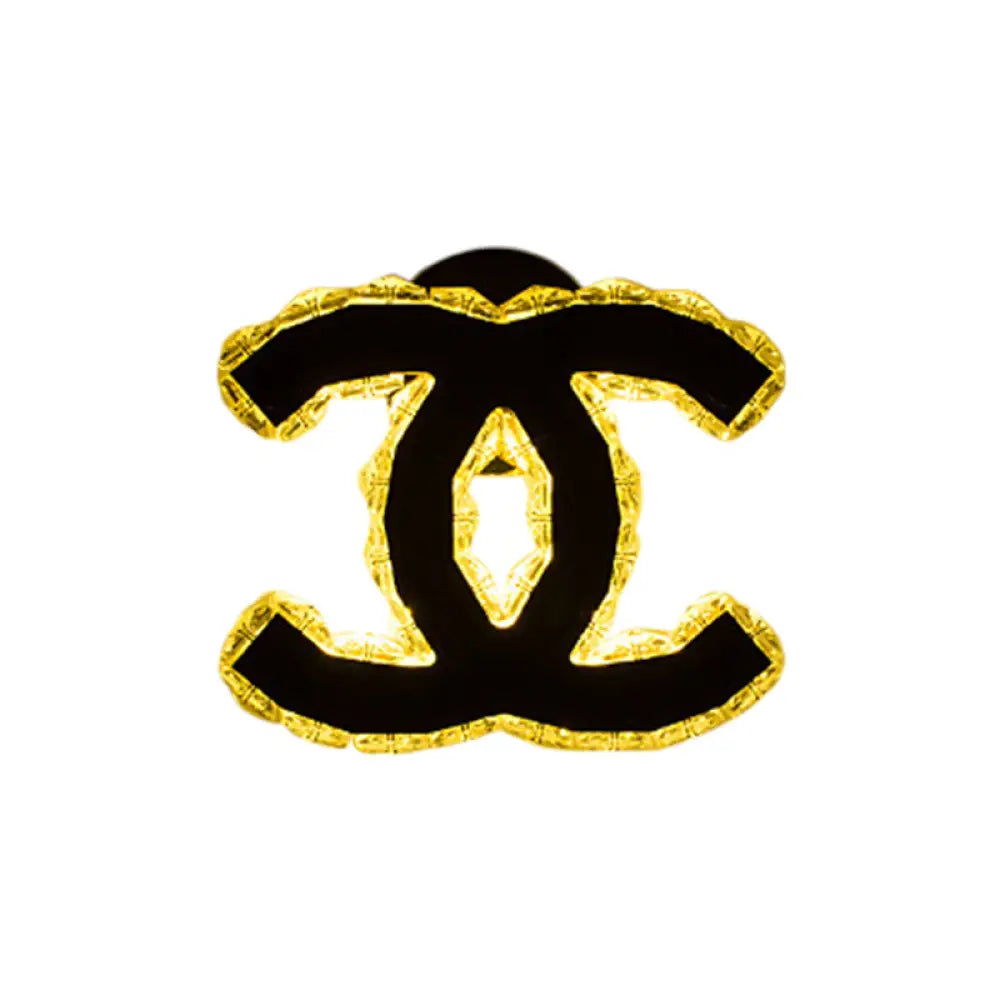 DecorBites™ DecorBites™ Modern Gold WIFI/Dual C Hotel Wall Sconce with Crystal Encrusted LED Lighting