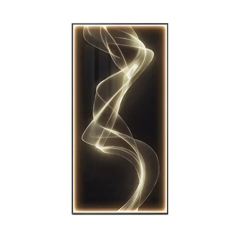 A modern golden led wall light panel with a glowing spiral design ideal for living room decorbites led wall lights