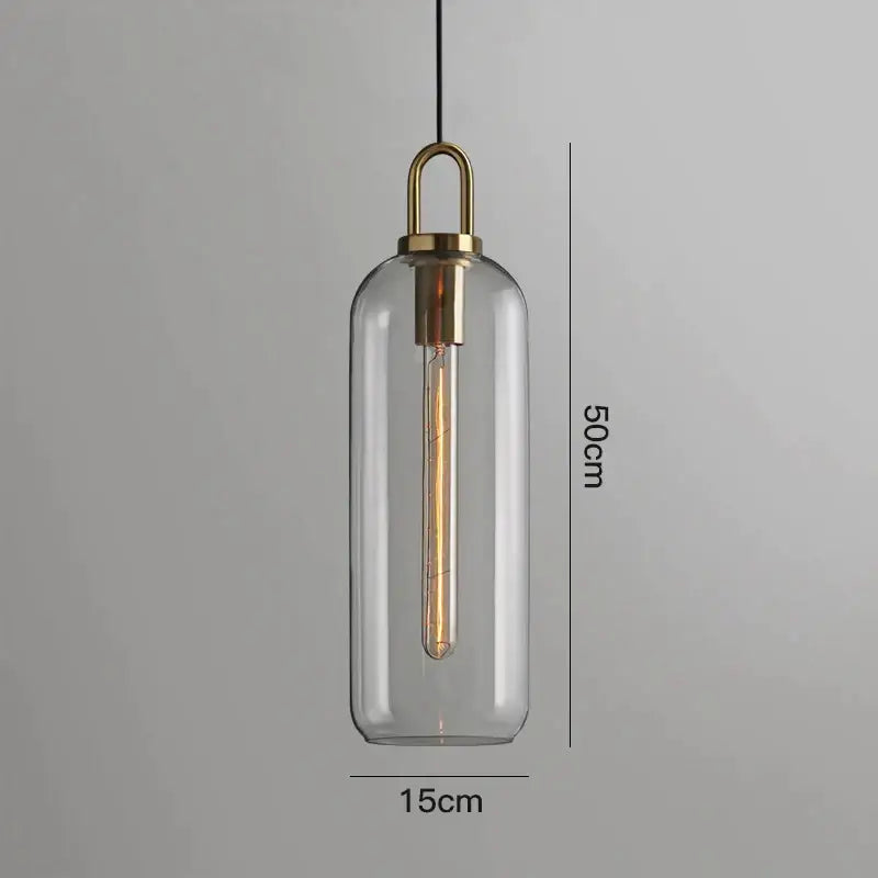 A sleek transparent glass ball pendant light with brass accents for modern dining room decorbites pendant lights