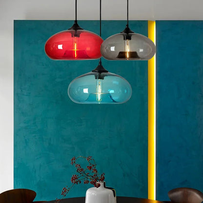 Modern Gray Glass Pendant Light - Decorbites