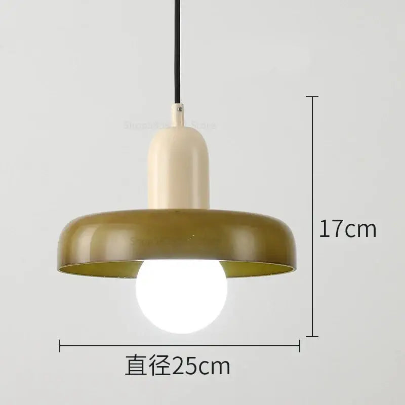 Modern green and white decorbites colorful glass pendant light with olive-green metal and frosted glass for dining room decor
