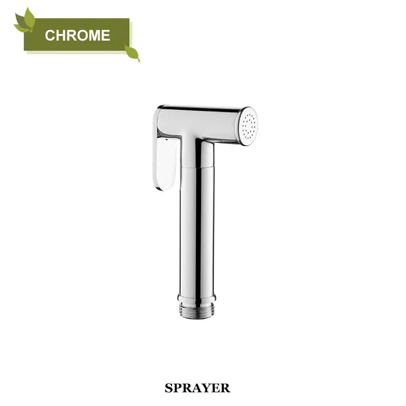 Modern grey brass bidet spray with chrome finish and perforated nozzle by decorbites brass bidet for bathroom use