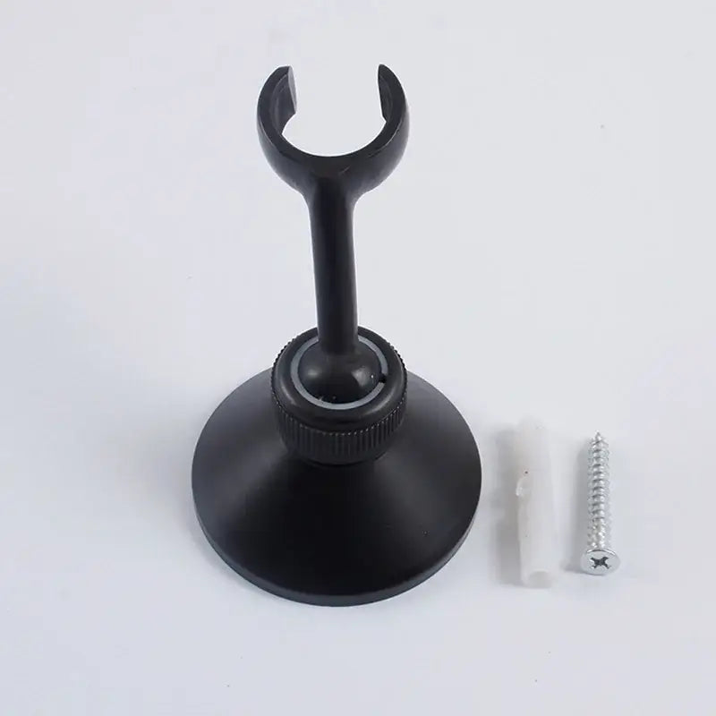 Modern handshower bracket wall mounted holder in black matte finish with magnetic adjustable hook for bathroom use decorbites handshower bracket