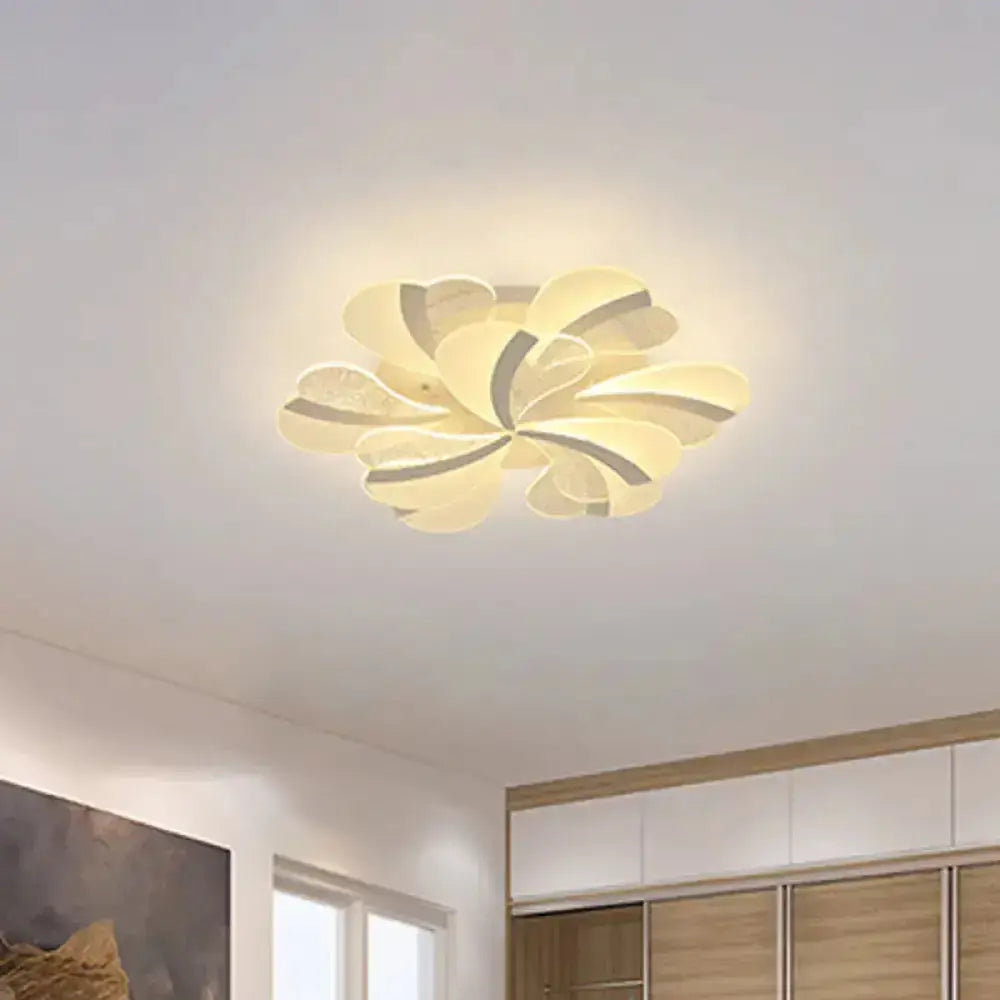 DecorBites™ DecorBites™ Modern Heart-Shaped LED Ceiling Lamp - Acrylic, Flush Mount Light for Living Room with 5/9/15 Warm/White Lights