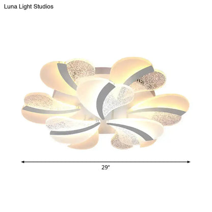 DecorBites™ DecorBites™ Modern Heart-Shaped LED Ceiling Lamp - Acrylic, Flush Mount Light for Living Room with 5/9/15 Warm/White Lights