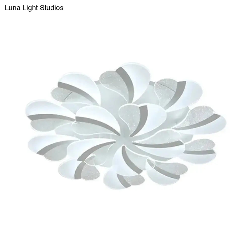 DecorBites™ DecorBites™ Modern Heart-Shaped LED Ceiling Lamp - Acrylic, Flush Mount Light for Living Room with 5/9/15 Warm/White Lights