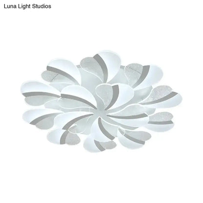 DecorBites™ DecorBites™ Modern Heart-Shaped LED Ceiling Lamp - Acrylic, Flush Mount Light for Living Room with 5/9/15 Warm/White Lights