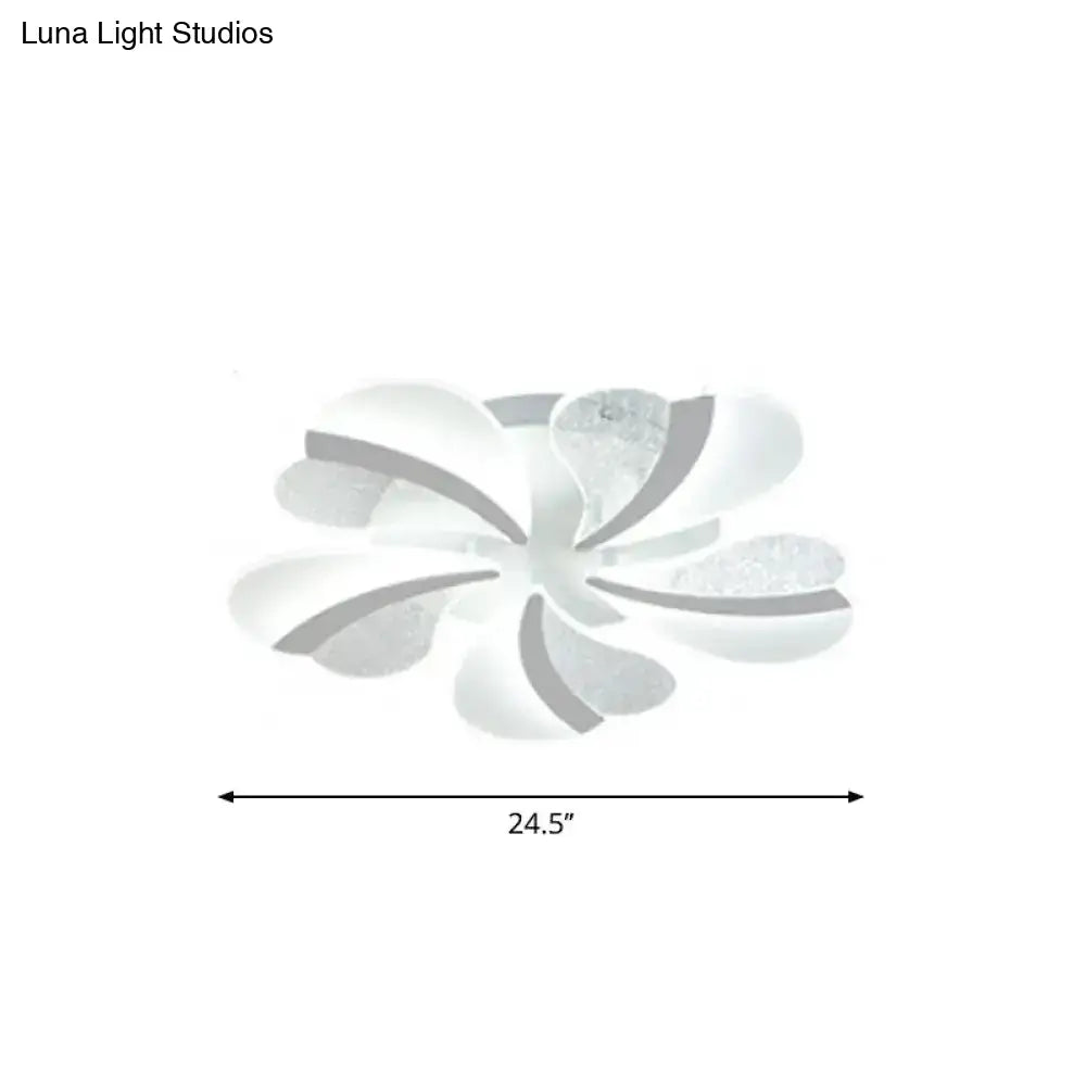 DecorBites™ DecorBites™ Modern Heart-Shaped LED Ceiling Lamp - Acrylic, Flush Mount Light for Living Room with 5/9/15 Warm/White Lights