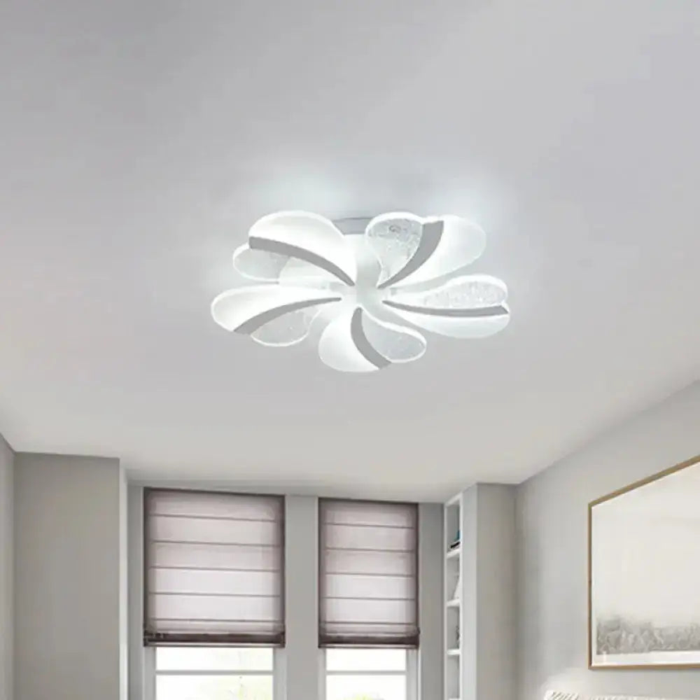 DecorBites™ DecorBites™ Modern Heart-Shaped LED Ceiling Lamp - Acrylic, Flush Mount Light for Living Room with 5/9/15 Warm/White Lights
