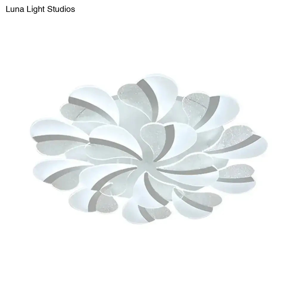 DecorBites™ DecorBites™ Modern Heart-Shaped LED Ceiling Lamp - Acrylic, Flush Mount Light for Living Room with 5/9/15 Warm/White Lights