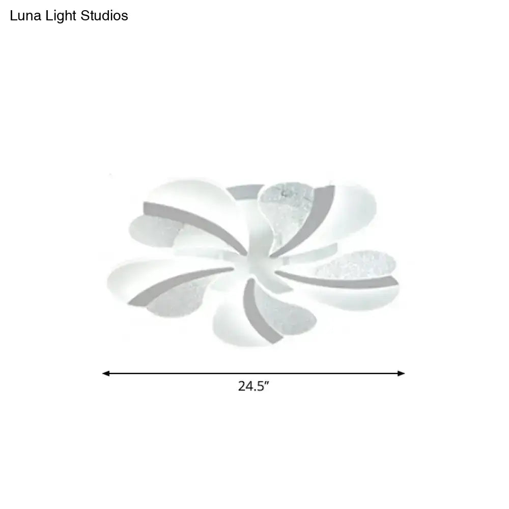 DecorBites™ DecorBites™ Modern Heart-Shaped LED Ceiling Lamp - Acrylic, Flush Mount Light for Living Room with 5/9/15 Warm/White Lights