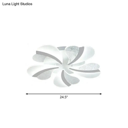 DecorBites™ DecorBites™ Modern Heart-Shaped LED Ceiling Lamp - Acrylic, Flush Mount Light for Living Room with 5/9/15 Warm/White Lights