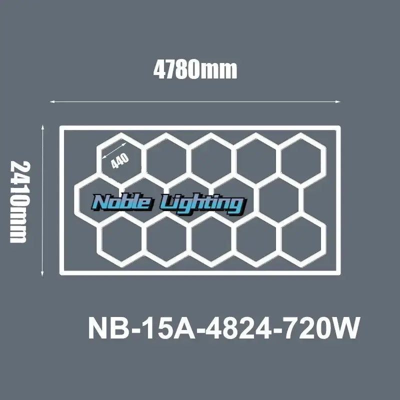 Modern hexagon led ceiling light with white and gray decorbites hexagon led panel and hexagonal grid design