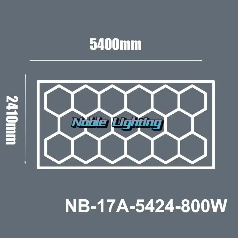 Noble lighting nb-17a-5424-800w modern hexagon led ceiling light with white hexagonal grid decorbites hexagon led fixture