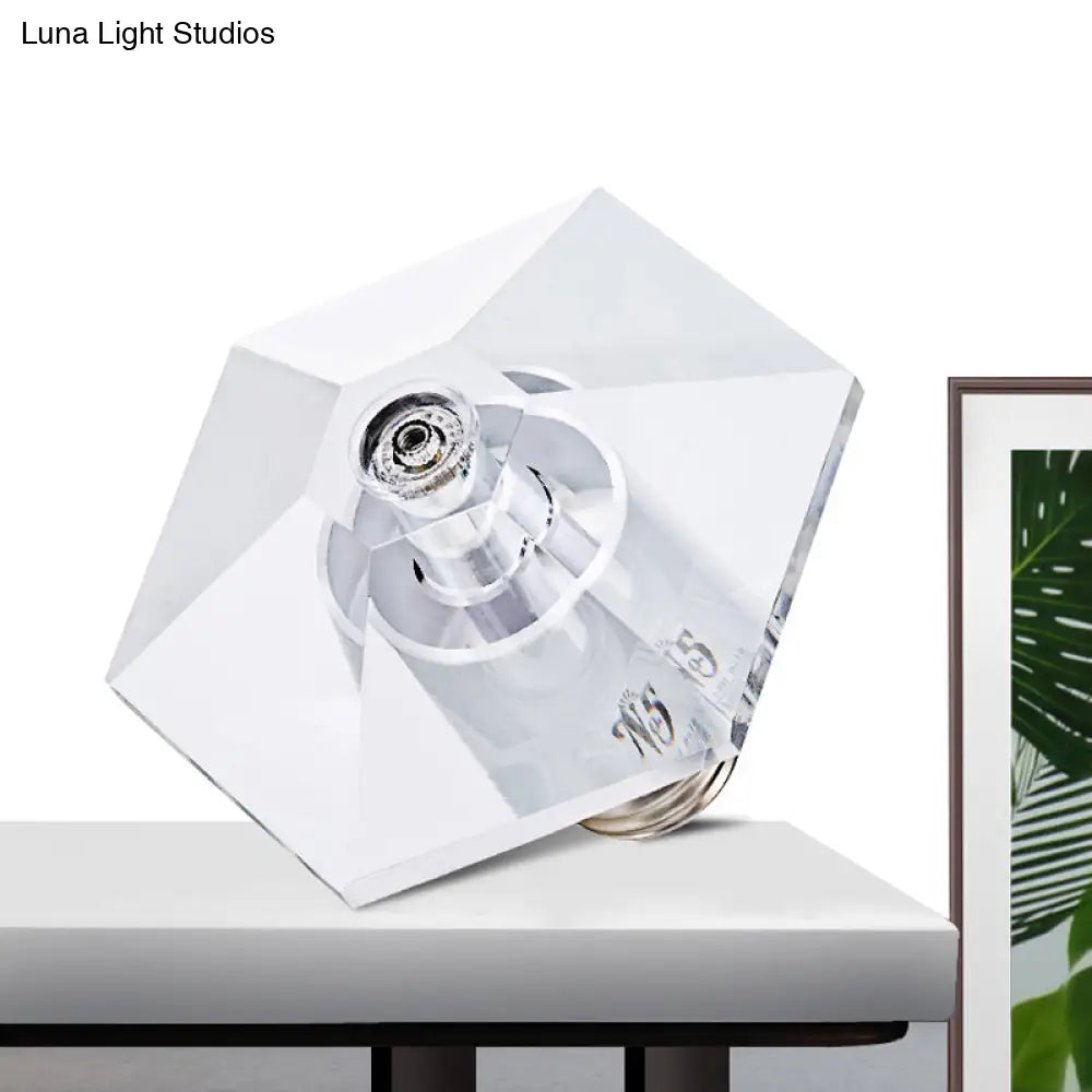 DecorBites™ DecorBites™ Modern Hexagonal Crystal LED Flush Light Fixture for Foyer - Close to Ceiling Lamp