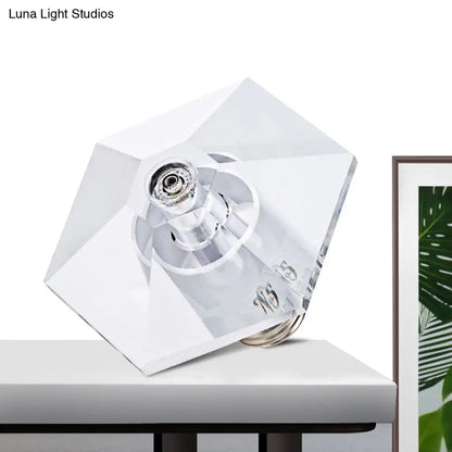 DecorBites™ DecorBites™ Modern Hexagonal Crystal LED Flush Light Fixture for Foyer - Close to Ceiling Lamp