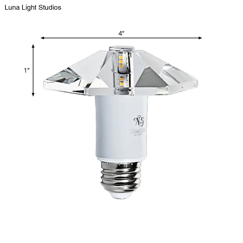 DecorBites™ DecorBites™ Modern Hexagonal Crystal LED Flush Light Fixture for Foyer - Close to Ceiling Lamp