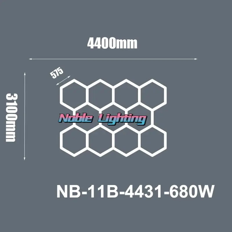 White hexagon led ceiling light panel nb-11b-4431-680w 4400mm by 3100mm decorbites hexagon led for living room decor