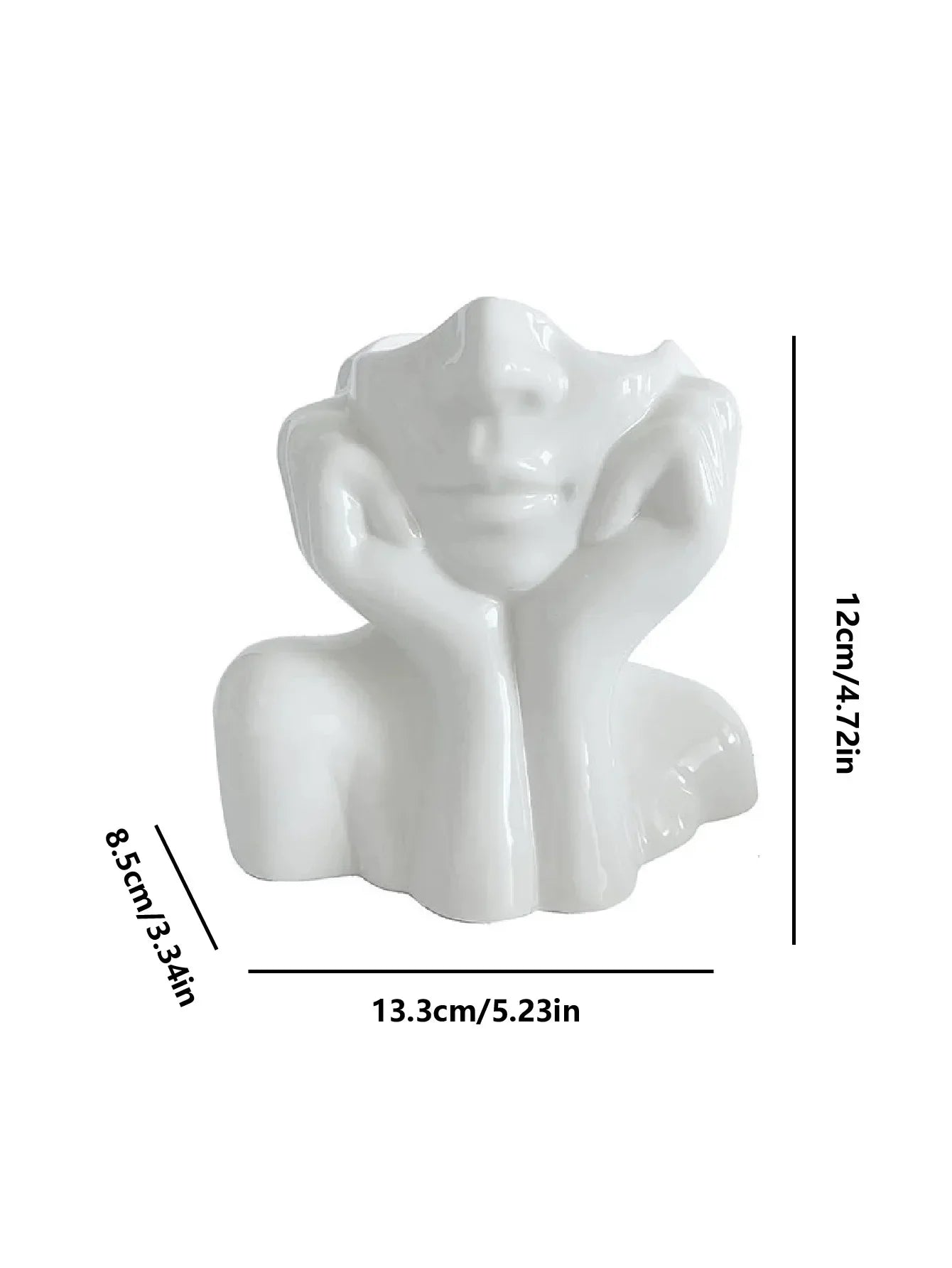 Modern Human Body Shape Resin Vase