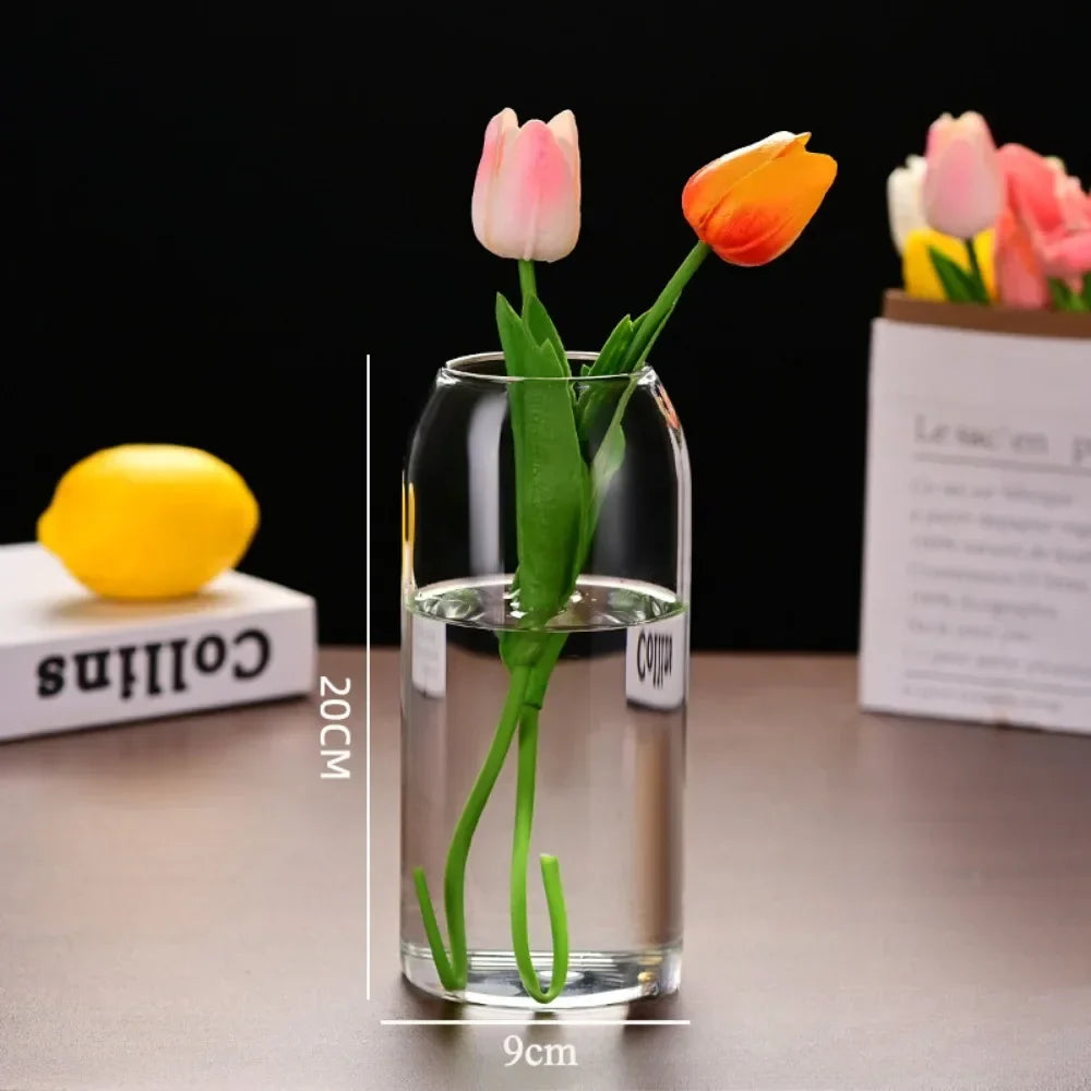 Modern Hydroponic Glass Flower Vase for Home & Wedding - 1Pcs-L - Vase