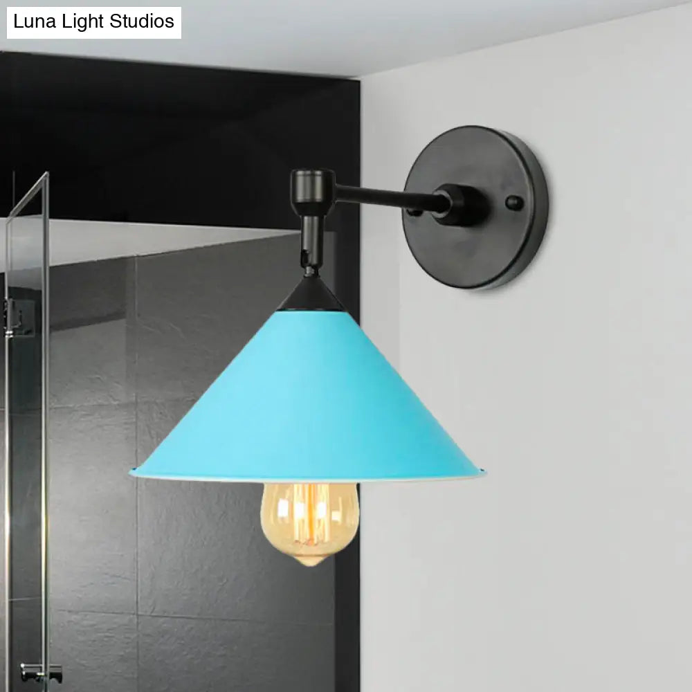 DecorBites™ DecorBites™ Modern Industrial Bathroom Wall Sconce Lamp - Black/Gray Metallic Finish