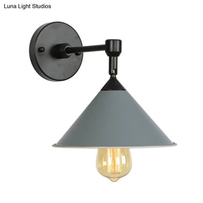 DecorBites™ DecorBites™ Modern Industrial Bathroom Wall Sconce Lamp - Black/Gray Metallic Finish