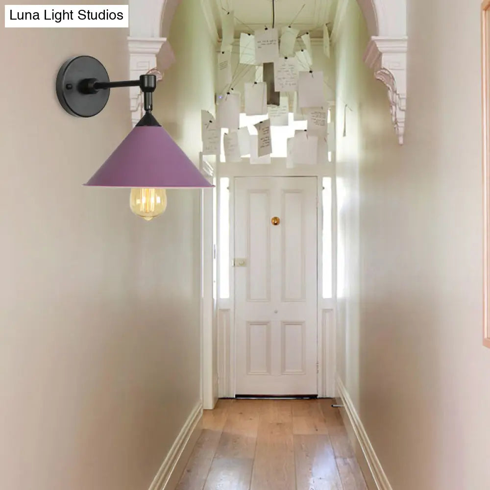 DecorBites™ DecorBites™ Modern Industrial Bathroom Wall Sconce Lamp - Black/Gray Metallic Finish