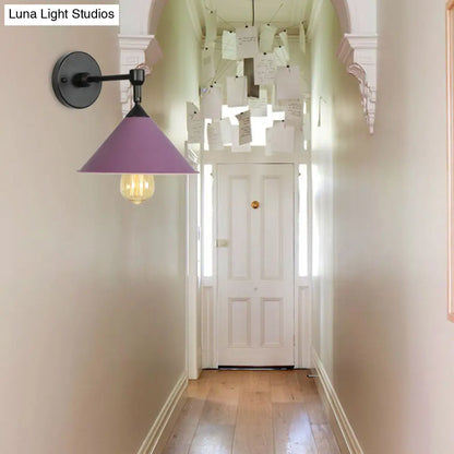 DecorBites™ DecorBites™ Modern Industrial Bathroom Wall Sconce Lamp - Black/Gray Metallic Finish