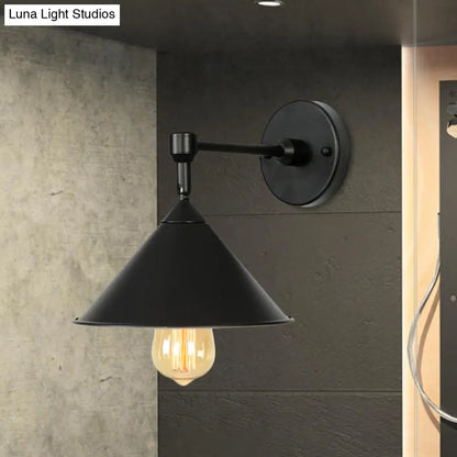DecorBites™ DecorBites™ Modern Industrial Bathroom Wall Sconce Lamp - Black/Gray Metallic Finish