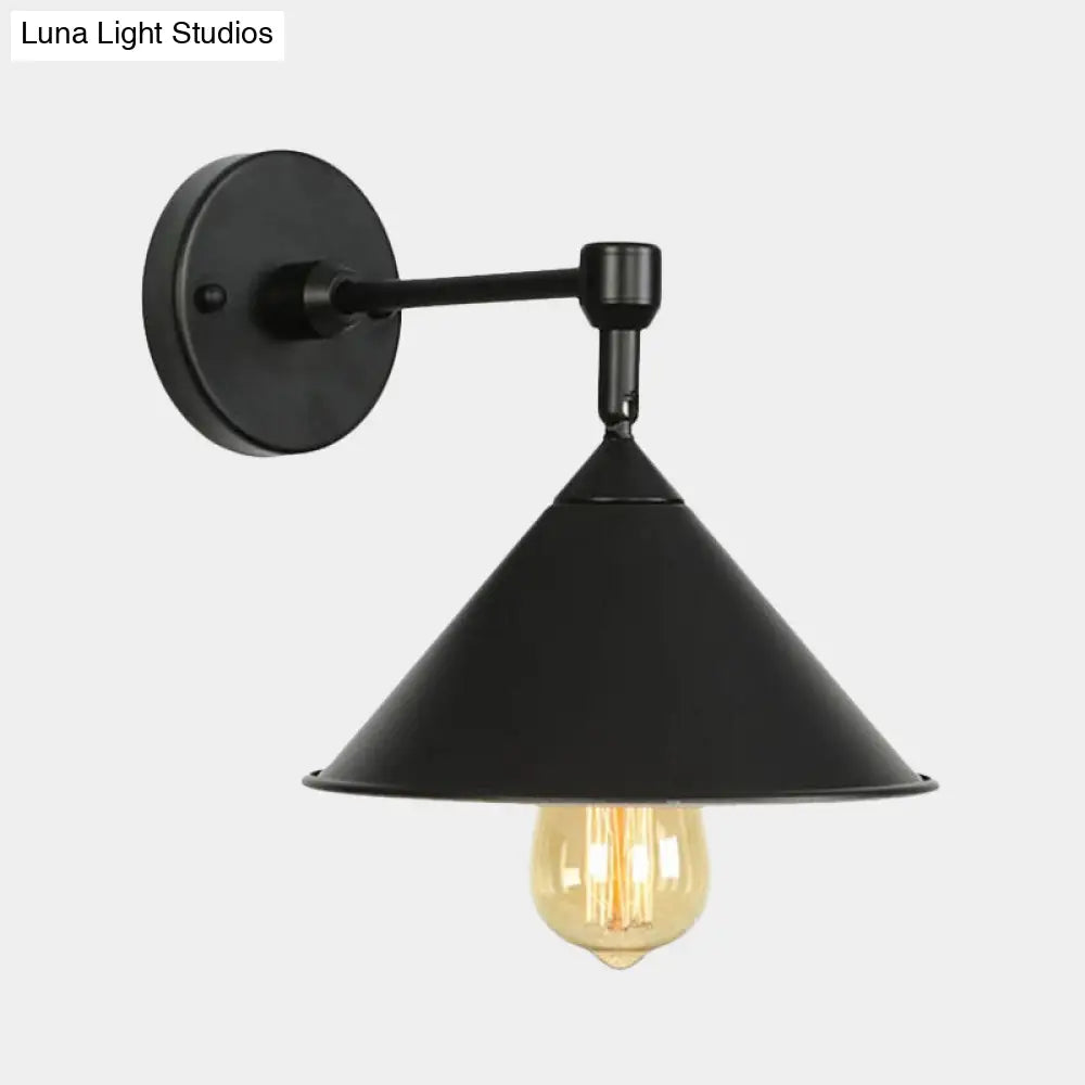 DecorBites™ DecorBites™ Modern Industrial Bathroom Wall Sconce Lamp - Black/Gray Metallic Finish
