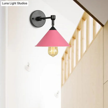 DecorBites™ DecorBites™ Modern Industrial Bathroom Wall Sconce Lamp - Black/Gray Metallic Finish