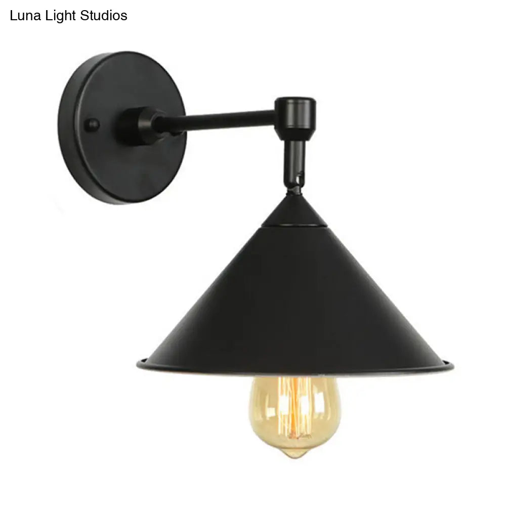 DecorBites™ DecorBites™ Modern Industrial Bathroom Wall Sconce Lamp - Black/Gray Metallic Finish