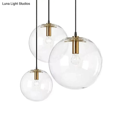 Modern Industrial Kitchen Glass Pendant Light for Dining and Bedroom